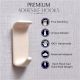 Beautiful Cream Ceramic No Drill Wall Adhesive Hook